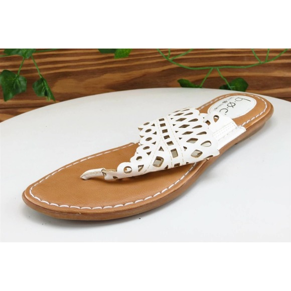 Born concept Sz 9 M White Flip Flop Synthetic‎ Women Sandals - Picture 1 of 7